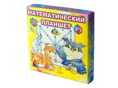 Игра развивающая Корвет, Математический планшет 114 схем-0