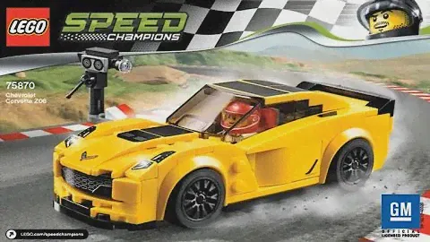 LEGO Speed Champions 2016 CHEVROLET CORVETTE Z06 75870 - Лего Чемпионы Скорости Шевроле Корвет Z06