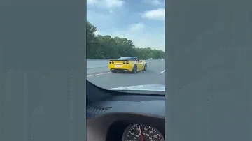 Perfect corvette C6 Z06 strolling by