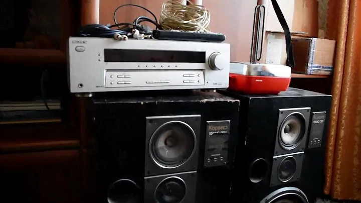 Колонки Корвет 150АС-001 и усилитель SONY.