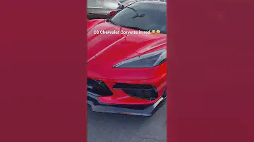 C8 Chevrolet Corvette in red 😍🤩 #chevrolet #chevroletcorvette #supercars #cars #carlover