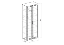 Гостиная Корвет шкаф комби 450 №10
