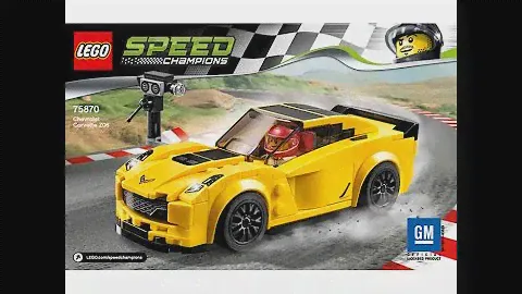 LEGO Speed Champions 75870 Chevrolet Corvette Z06. Инструкция по сборке